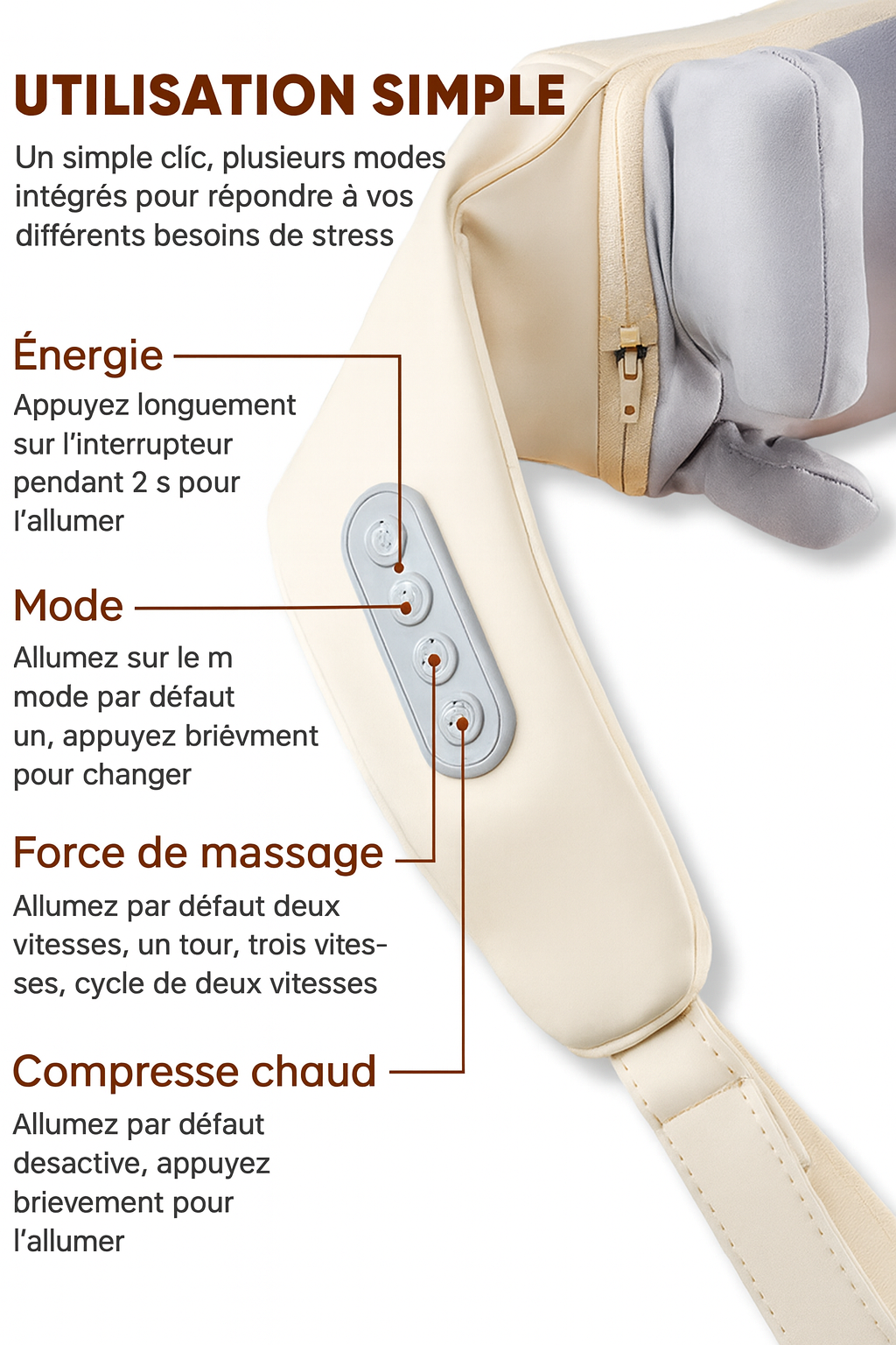 Luvorria épaules détendues